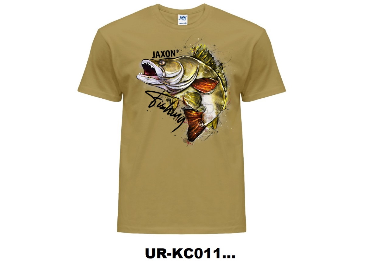 Jaxon T-Shirt Zander Beige - T-shirts and shirts - FISHING-MART