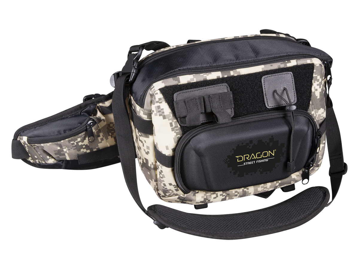 Dragon Capacious shoulder bag with waist belt Street Fishing - Bags -  FISHING-MART