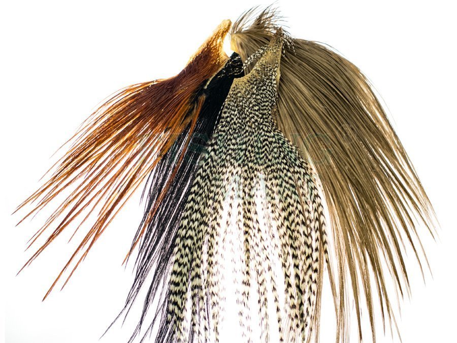 Wapsi Dry Fly Neck Hackle - Fly Tying Feathers - FISHING-MART