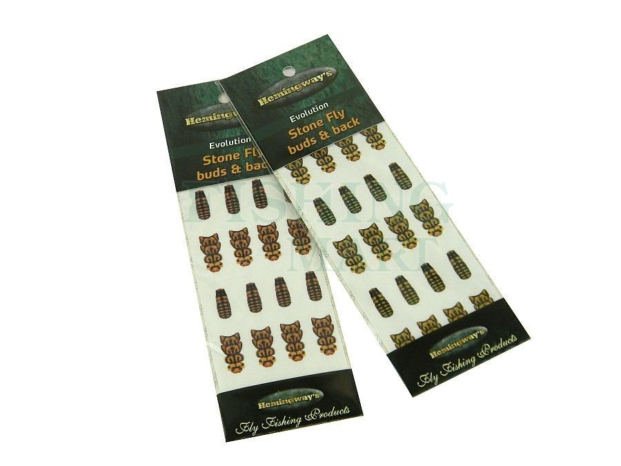 Hemingway's Evolution Stone Fly Buds Back - Fly tying materials -  FISHING-MART