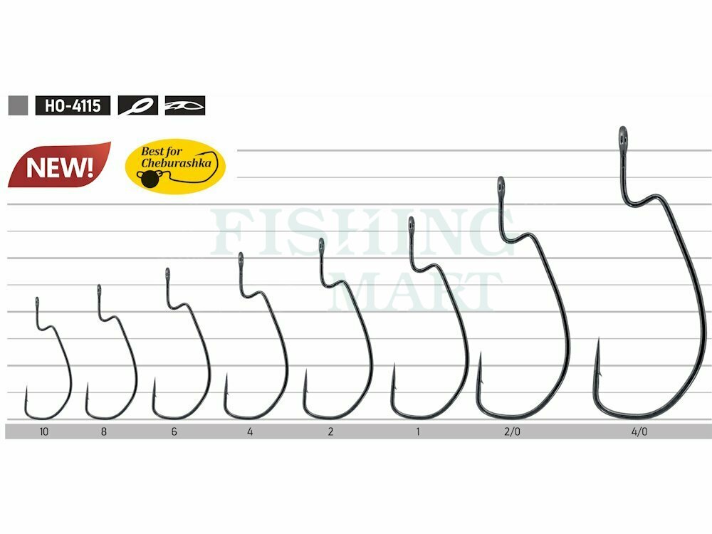 Owner Large Eye Offset Hook - Hooks for baits and lures - FISHING-MART