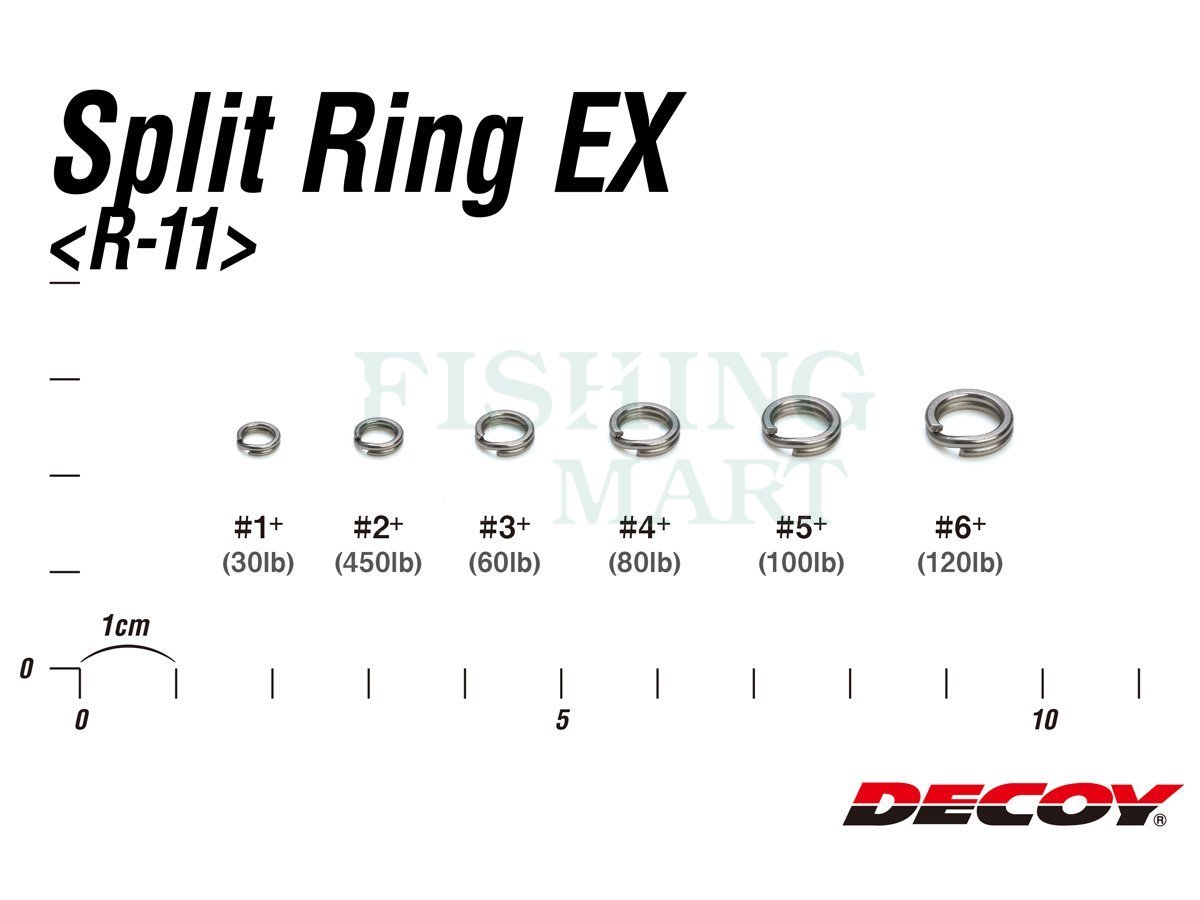 Decoy Split Rings Split Ring EX R-11 - Snaps, swivels, split rings