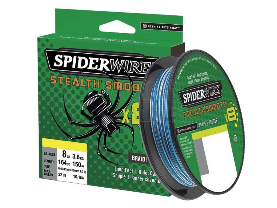 Spiderwire Braided lines Stealth Smooth 8 Blue Camo 2020 - Braided lines -  FISHING-MART