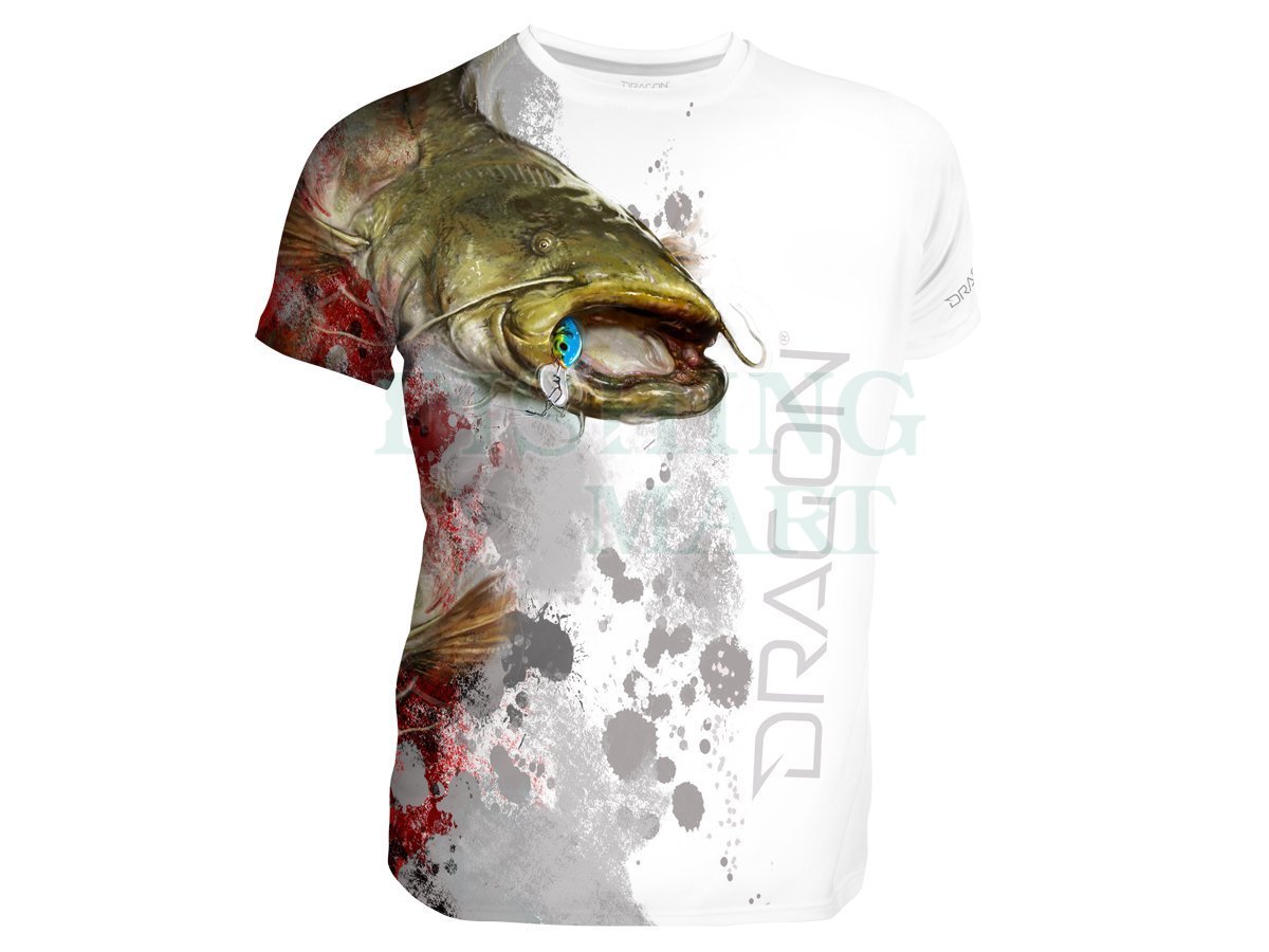 Dragon Breathable T-shirt Dragon - catfisch white - T-shirts and shirts -  FISHING-MART