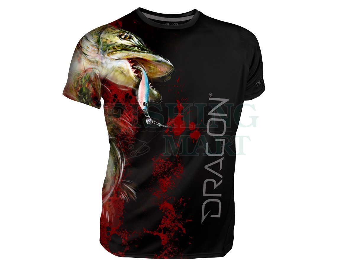 Dragon Breathable T-shirt Dragon - trout black - T-shirts and shirts -  FISHING-MART