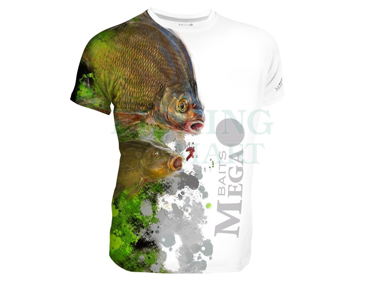 Dragon Breathable T-shirt Megabaits - bream/tench white - T-shirts and  shirts - FISHING-MART