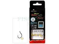 Przypony Mikado Method Feeder Rigs Barbless MF13 z gumką 10cm - #6