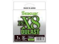 Braided Line Seaguar Dulast PEX8 Flash Green 150m #1 - 0.165mm