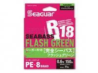 Braided line Seaguar R18 Complete Seabass Flash Green 150m  1.2Gou 0.185mm 22lb