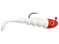 Delalande Toupti Shad 7cm 7g - 061 - Blanc tête Rouge