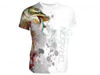 T-Shirt oddychający Dragon - szczupak white XXL