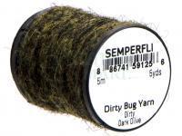 Semperfli Dirty Bug Yarn 5m 5yds - Dark Olive (Dirty)