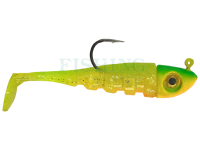 Soft Bait Delalande Toupti Shad 7cm 7g - 066 - Fire Tiger Pailleté