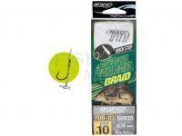 Leaders Owner Method Feeder Braid with Quick stop FDB-03 10cm #10 0.15mm 10lb 4.6kg 6pcs