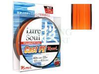 Braided line Momoi LURE SOUL CAST P.E. Orange 0.12mm 150m