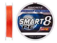 Braided Line Favorite Smart PE 8x 150m (red orange) - #2.5/0.265mm 30lb/16.4kg