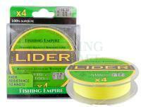 Braided Line Fishing Empire Lider X4 100m fluo yellow - 0.20mm