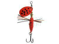 Lure Jenzi Larven Spinner 5g - Black Red