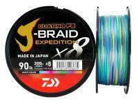 Braided Line Daiwa J-Braid Expedition x8E Multi Color 300m - 0.13mm