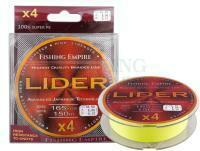 Braided Line Fishing Empire Lider X4 150m fluo yellow - 0.14mm