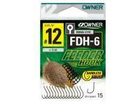 Hooks Owner Feeder Hook FDH-6 Barbless - #16