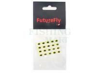 Future Fly 3D Epoxy Eyes Teardrop 7mm - FL. Yellow