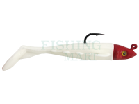 Soft Bait Delalande Flying Fish Jig Head 6cm 4g - 061 - Blanc Tête Rouge