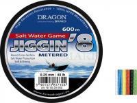 Braided line Dragon Salt Water Game Jiggin 8 0,25mm 600m